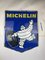 Französisches Vintage Michelin Werbeschild aus Emaille & Metall, 1950er 2