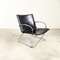 Black Leather Armchair, 1970s 2