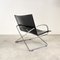 Black Leather Armchair, 1970s, Image 1