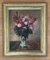 Franz Gebhard Lins, Fleurs en vase, 1921, Huile sur Toile, Encadrée 1