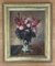 Franz Gebhard Lins, Fleurs en vase, 1921, Oil on Canvas, Framed 1