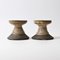 Danish Pottery Candleholders from Lovemose, 1960s, Set of 2 3