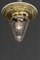 Art Deco Ceiling Lamp with Original Glass Shade, Vienna, 1920s, Image 3