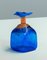 Blue Art Glass Bottle Handmade by Staffan Gellerstedt for Studio Glashyttan, 1988 2