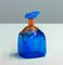 Blue Art Glass Bottle Handmade by Staffan Gellerstedt for Studio Glashyttan, 1988 6