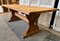 French Bleached Oak Farmhouse Dining Table, 1925 12