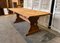 French Bleached Oak Farmhouse Dining Table, 1925 9