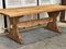 French Bleached Oak Farmhouse Dining Table, 1925 25