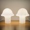 Gestreifte Mushroom Tischlampe von Peill & Putzler, Deutschland, 1970er 6