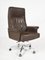 Ds 35 Executive Swivel Leather Office Chair Armchair on Castors from de Sede, Swiss, 1970s, Image 1