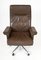 Ds 35 Executive Swivel Leather Office Chair Armchair on Castors from de Sede, Swiss, 1970s 3