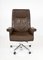 Ds 35 Executive Swivel Leather Office Chair Armchair on Castors from de Sede, Swiss, 1970s, Image 2
