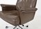 Ds 35 Executive Swivel Leather Office Chair Armchair on Castors from de Sede, Swiss, 1970s 17