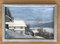 E. Perrenoud-Monnier, Village en hiver, 1936, Oil on Cardboard, Framed 1