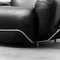 Black Leather and Tubular Steel Armchairs, 1970s, Set of 2 7