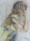 Henri Fehr, Jeune fille pensive, Pastel and Chalk on Paper, Framed, Image 2