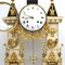 Louis XVI Pendulum Clock in Golden Bronze and Marble Revolution 11