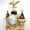 Louis XVI Pendulum Clock in Golden Bronze and Marble Revolution 6