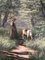 Adolphe Potter, Femme et chèvre dans un paysage boisé, Huile sur Toile, Encadrée 4