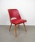 Red Cocktail Side Chair by Oswald Haerdtl for Thonet, Czech Republic, 1950s 2