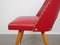 Chaise d'Appoint Cocktail Rouge par Oswald Haerdtl pour Thonet, République Tchèque, 1950s 17