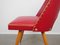 Red Cocktail Side Chair by Oswald Haerdtl for Thonet, Czech Republic, 1950s, Image 17