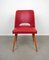 Red Cocktail Side Chair by Oswald Haerdtl for Thonet, Czech Republic, 1950s 1