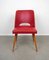 Red Cocktail Side Chair by Oswald Haerdtl for Thonet, Czech Republic, 1950s, Image 1