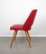 Red Cocktail Side Chair by Oswald Haerdtl for Thonet, Czech Republic, 1950s, Image 6