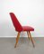 Red Cocktail Side Chair by Oswald Haerdtl for Thonet, Czech Republic, 1950s, Image 3