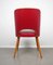 Red Cocktail Side Chair by Oswald Haerdtl for Thonet, Czech Republic, 1950s 4