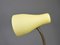 Yellow Table Lamp with Brass Swan Neck, Germany, 1950s 9