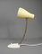 Lampe de Bureau Jaune avec Col de Cygne en Laiton, Allemagne, 1950s 16