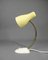 Yellow Table Lamp with Brass Swan Neck, Germany, 1950s 2