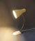 Gelbe Tischlampe mit Schwanenhals aus Messing, Deutschland, 1950er 14