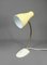 Yellow Table Lamp with Brass Swan Neck, Germany, 1950s, Image 3