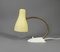 Yellow Table Lamp with Brass Swan Neck, Germany, 1950s 15