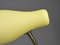 Gelbe Tischlampe mit Schwanenhals aus Messing, Deutschland, 1950er 11