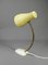 Lampe de Bureau Jaune avec Col de Cygne en Laiton, Allemagne, 1950s 7