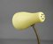 Gelbe Tischlampe mit Schwanenhals aus Messing, Deutschland, 1950er 8