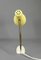 Yellow Table Lamp with Brass Swan Neck, Germany, 1950s 6