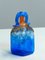 Handgefertigte blaue Kunstglasflasche von Staffan Gellerstedt im Studio Glashyttan, 1988 8