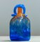 Blue Art Glass Bottle Handmade by Staffan Gellerstedt at Studio Glashyttan, 1988 3