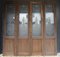 Art Nouveau Double Door with Etched Glass Panes, 1890s, Set of 4 13