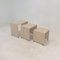 Italian Travertine Nesting Tables, 1980s, Set of 3 4