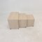 Italian Travertine Nesting Tables, 1980s, Set of 3 2