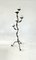 Golden Wrought Iron Floor Lamp, French, 1950s, Image 1