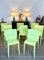 Grüne Französische Slick Slick XO Stühle von Philippe Starck, 1999, 8er Set 1