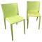 Grüne Französische Slick Slick XO Stühle von Philippe Starck, 1999, 8er Set 2
