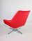 Red Swivel Chair attributed to Veb Metallwaren Naumburg, 1980s 9